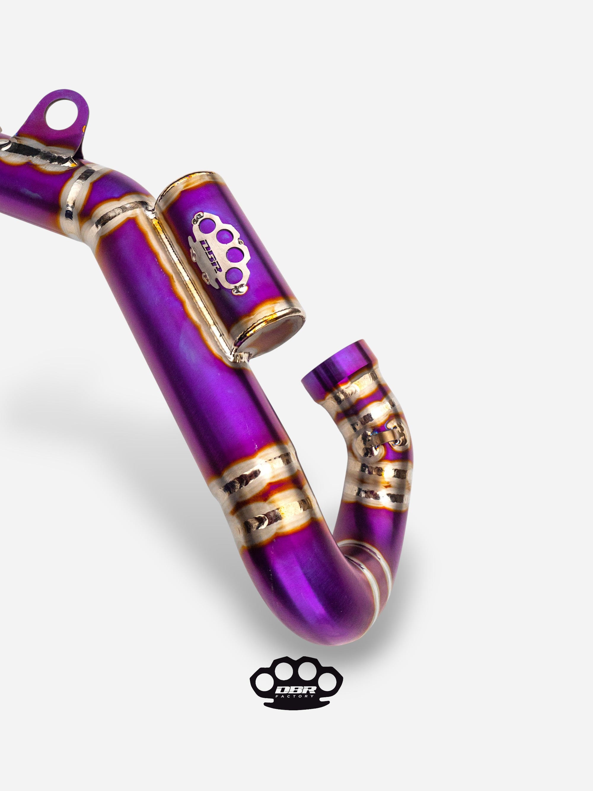 Collettore di Scarico DBR 4T Titanium + Powerbomb - KTM: EXC-F 450 (2020-2023), Husqvarna: 450 FE (2020-2023) e Husqvarna: 501 FE (2020-2023) - DBR Factory