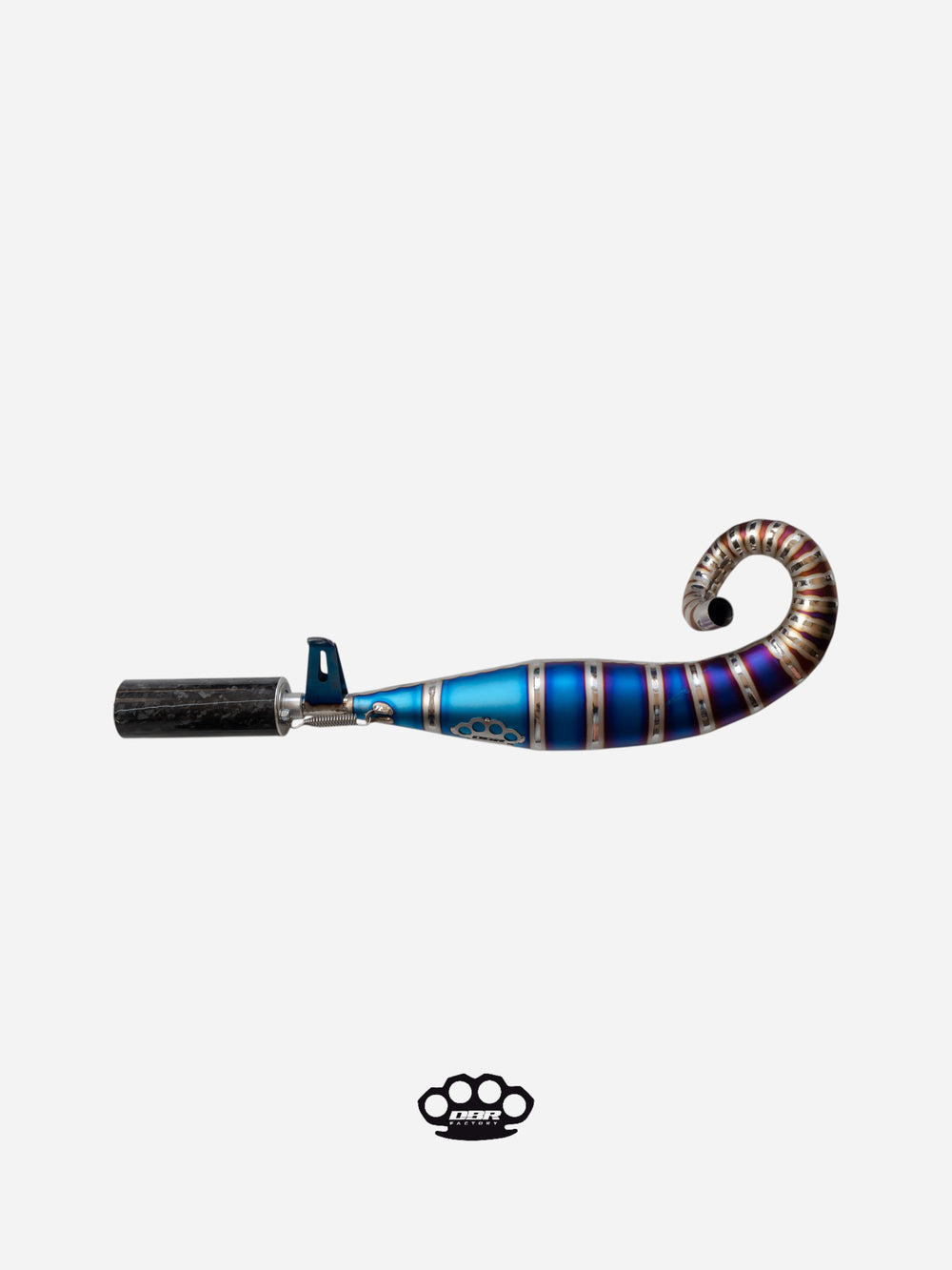 DBR GP04 Multicolor Titanium Exhaust - Vespa and Gilera Moped