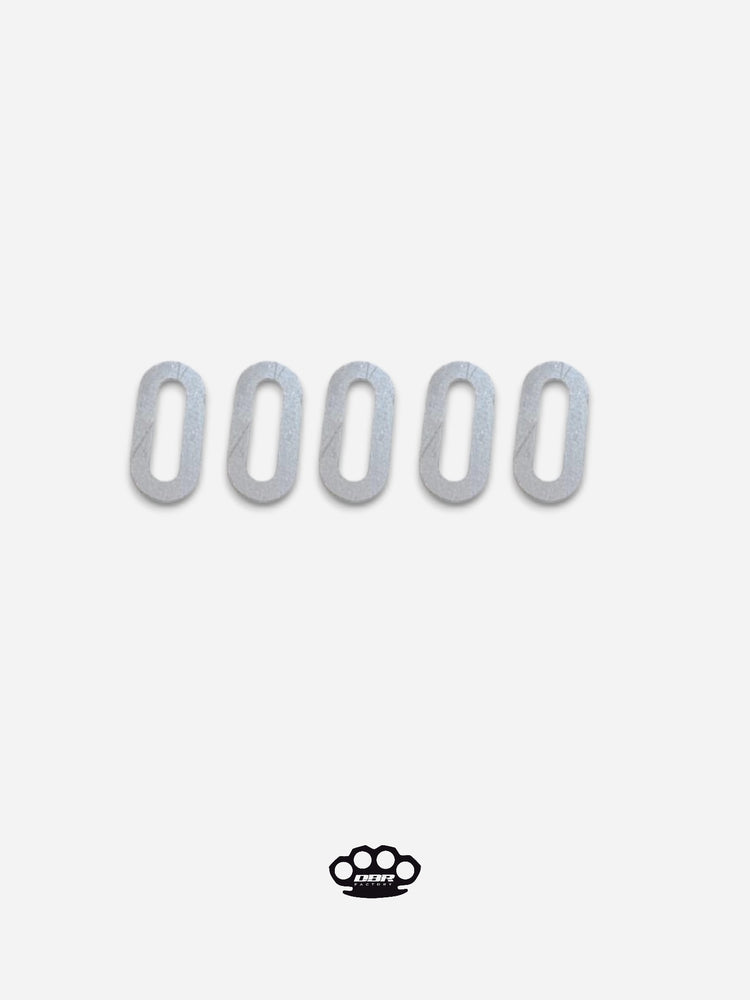 DBR Reinforcement Motor Slot Shims 1.2 mm Kit 5 pieces