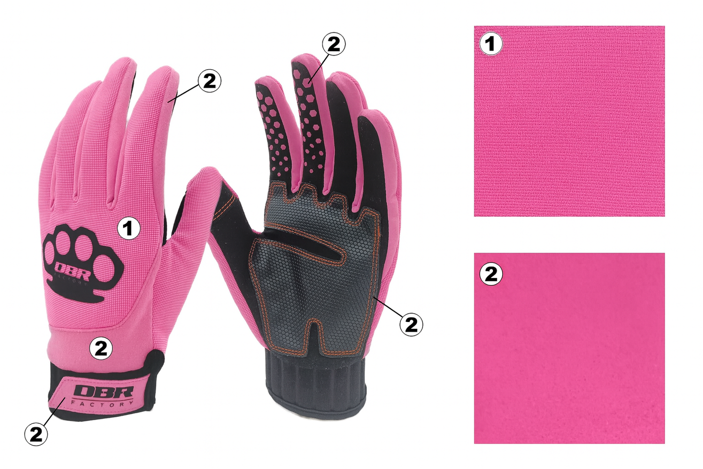 DBR Winter Touch Pro - قفازات دراجات نارية شتوية من النيوبرين