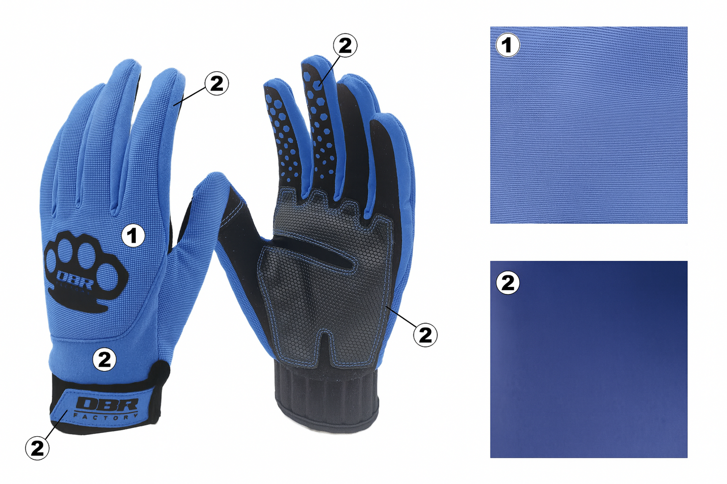 DBR Winter Touch Pro - قفازات دراجات نارية شتوية من النيوبرين