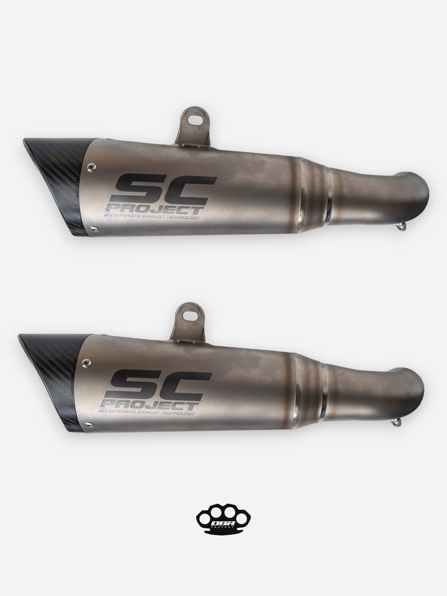 DBR Coppia Terminali in Titanio DUCATI HYPERMOTARD 950 - SP 2019-2023 - DBR Factory