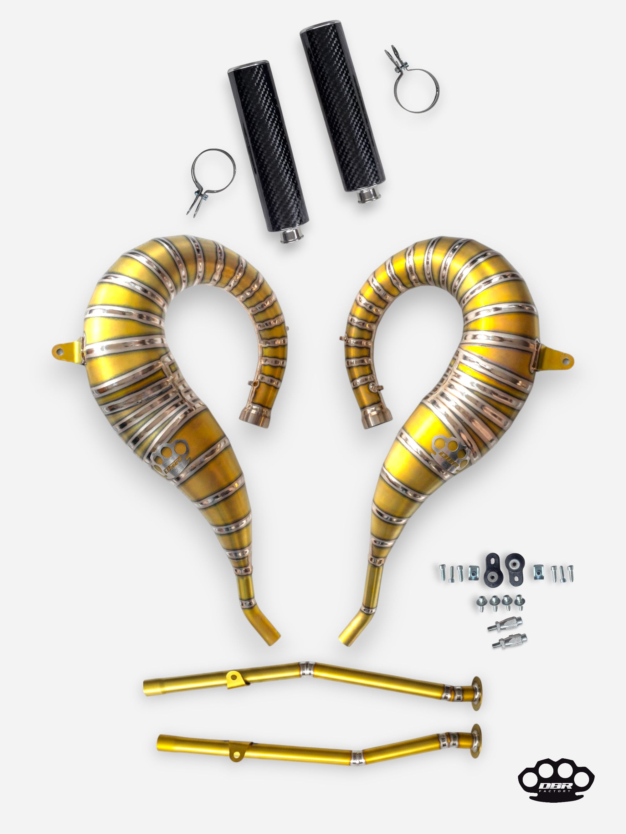 DBR Scarico Completo in Titanio per YAMAHA BANSHEE 350CC ATV 1988–2009 - DBR Factory