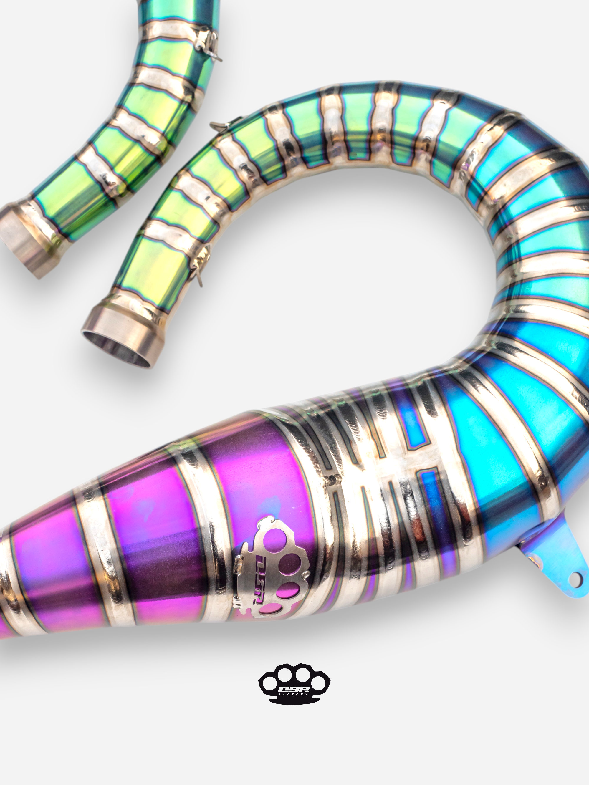 DBR Complete Titanium Exhaust for YAMAHA BANSHEE 350cc to 470cc ATV 1988–2009