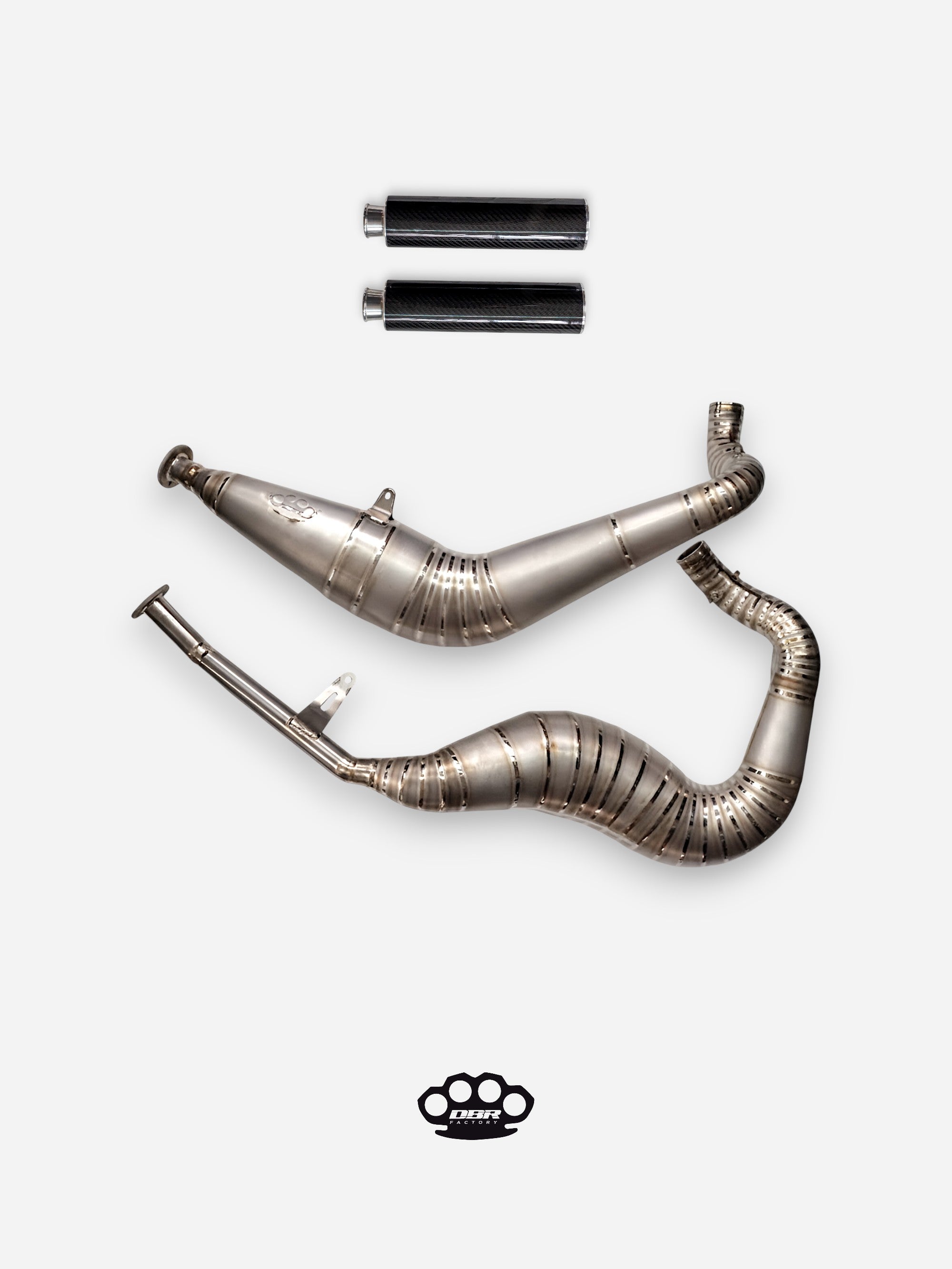 DBR Scarico in Titanio per RIMAR MOTORS 587/500cc con Silenziatore Twill - DBR Factory