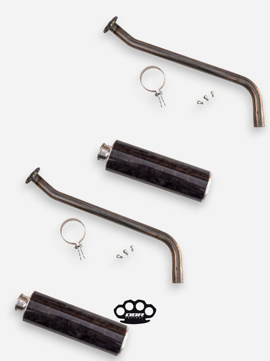 طقم كاتم صوت DBR لـ YAMAHA BANSHEE 350CC ATV