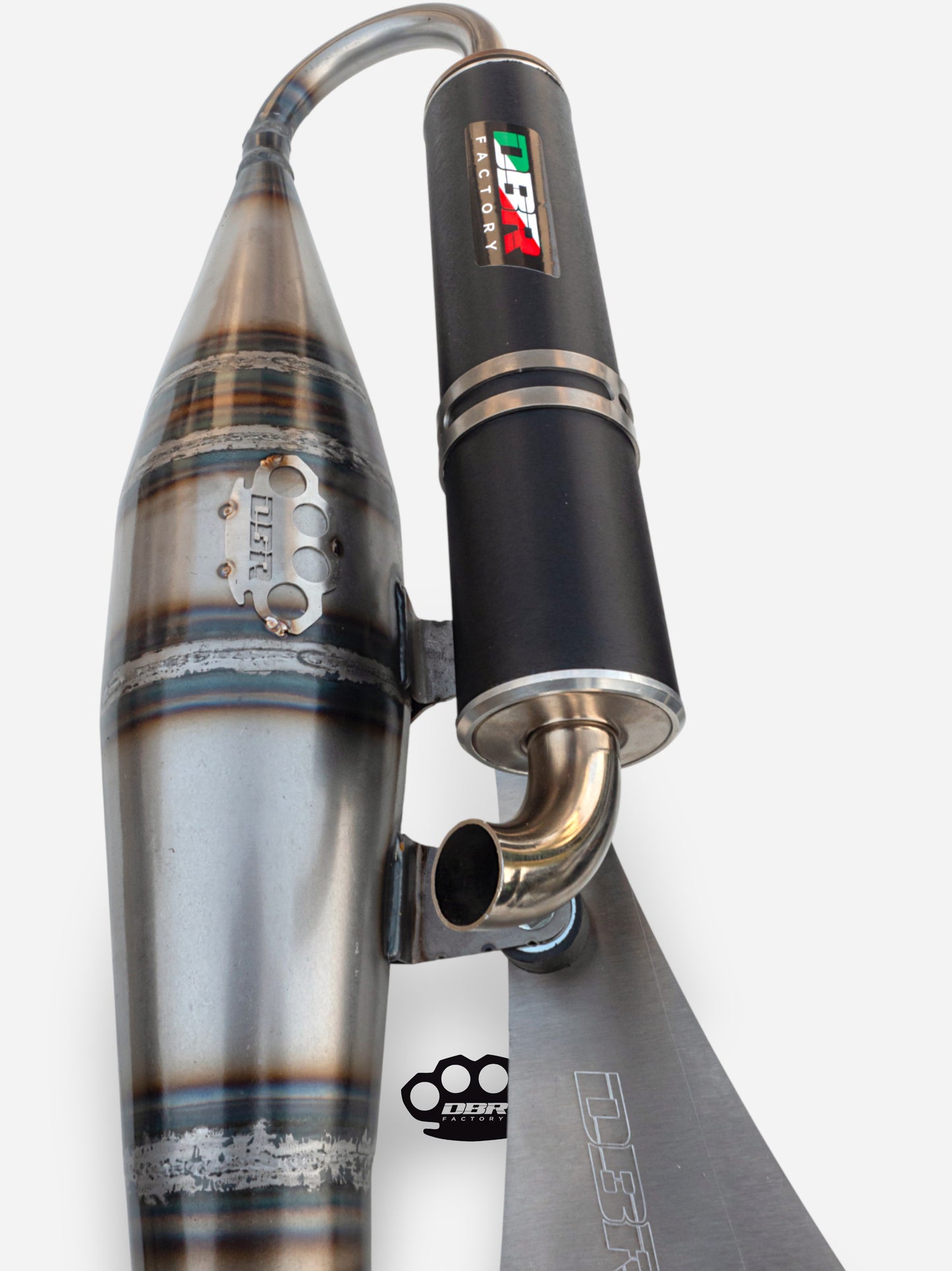 عادم DBR Minarelli أفقي - عادم متوسط 70cc