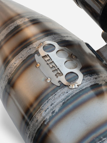 DBR Minarelli Horizontal Exhaust - Over Trofeo 90-100cc Exhaust