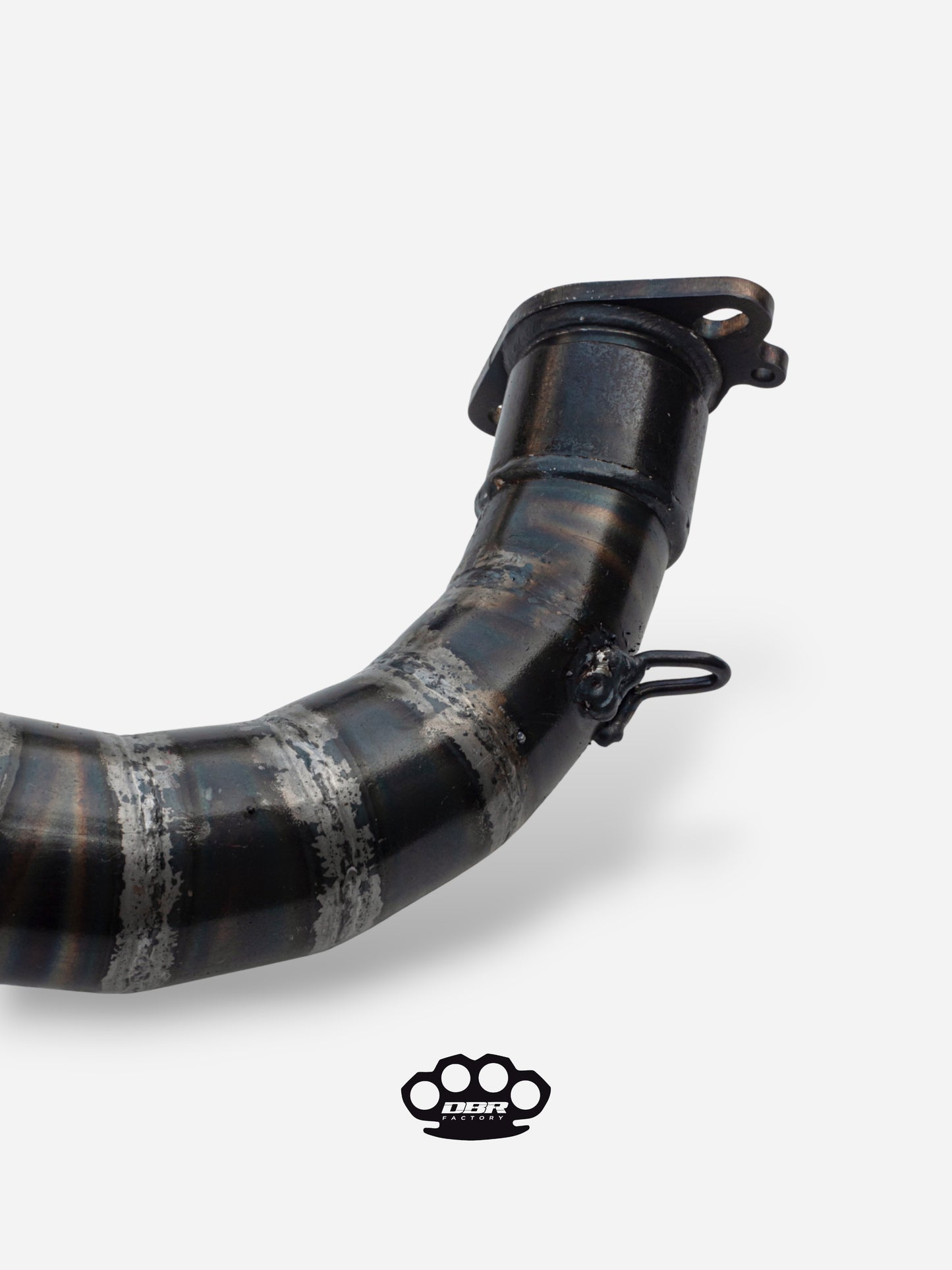 DBR Minarelli Horizontal Exhaust - Over Trofeo 90-100cc Exhaust