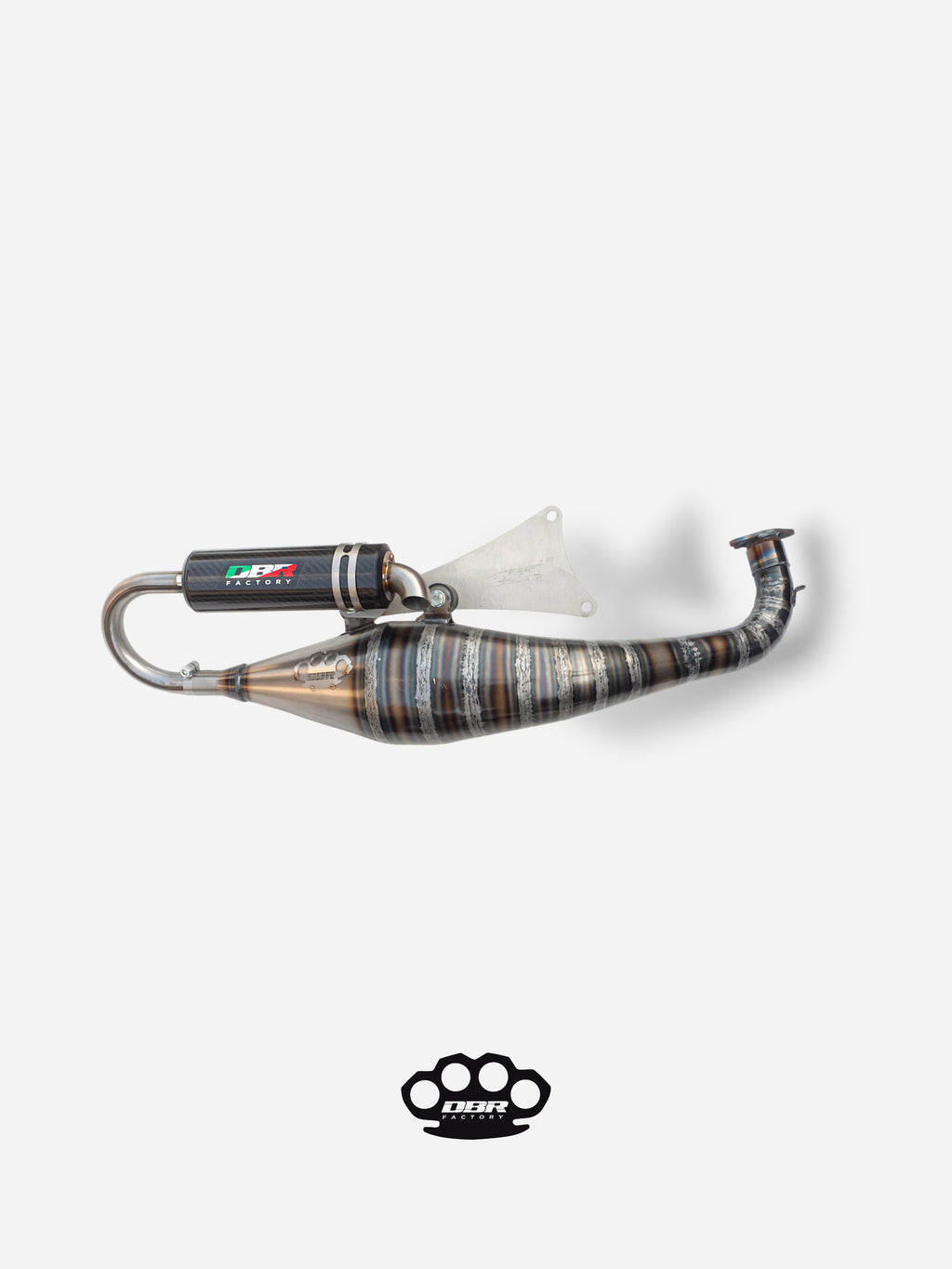 Marmitta DBR Minarelli Orizzontale - Scarico Trofeo 70-89cc - DBR Factory