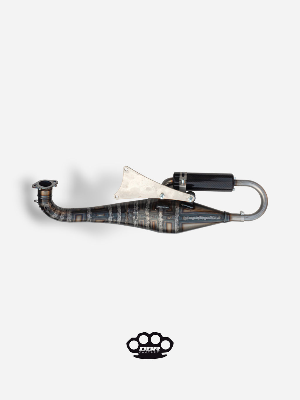 Marmitta DBR Minarelli Orizzontale - Scarico Trofeo 70-89cc - DBR Factory