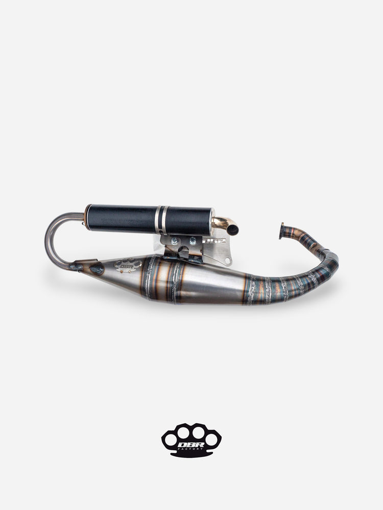 Marmitta DBR Minarelli Verticale Base - MBK Booster Spirit, Next Generation e Stunt - Yamaha Zuma e Slider - DBR Factory