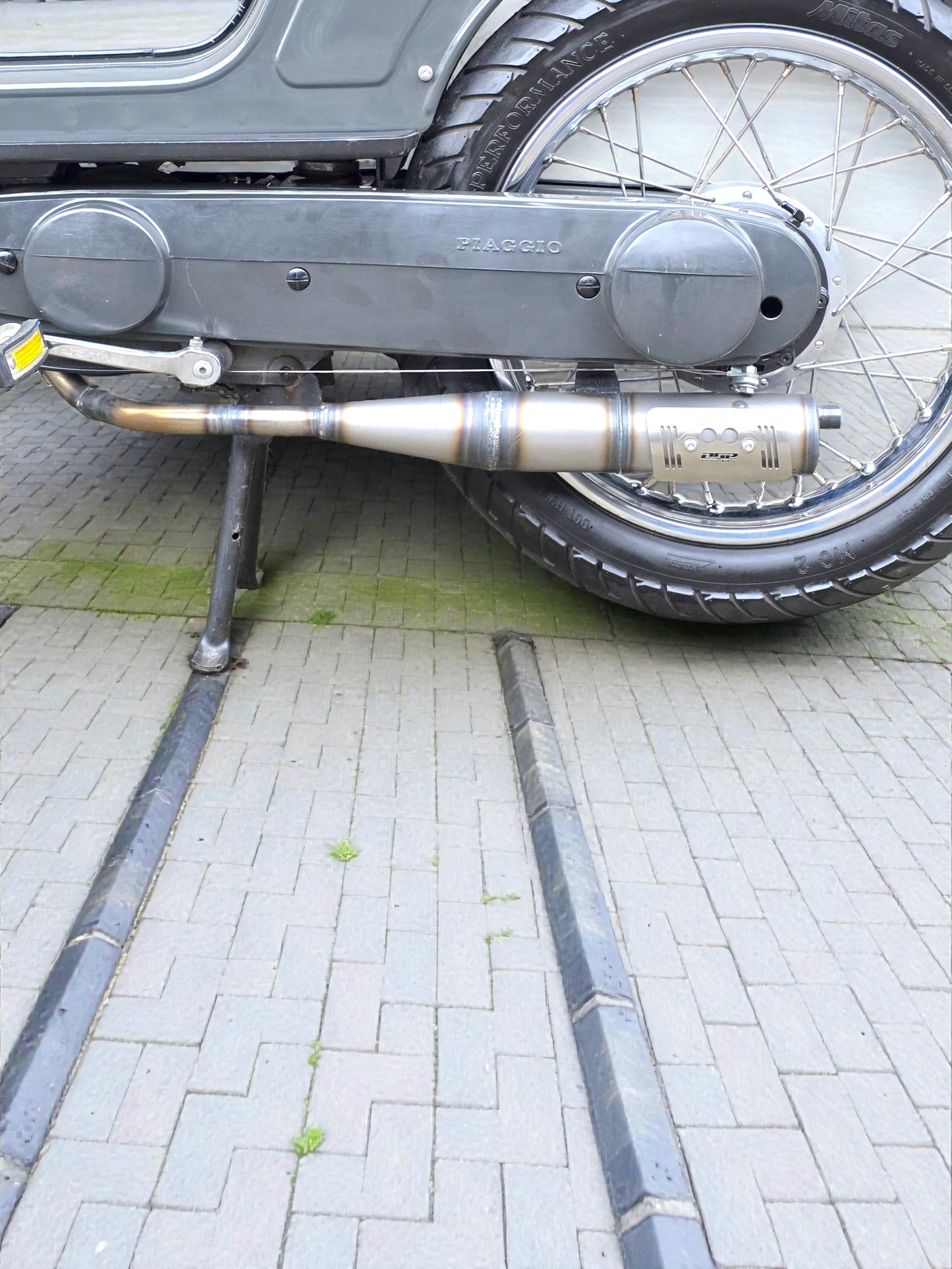 DBR Silente Exhaust - Left Exhaust Piaggio Boxer