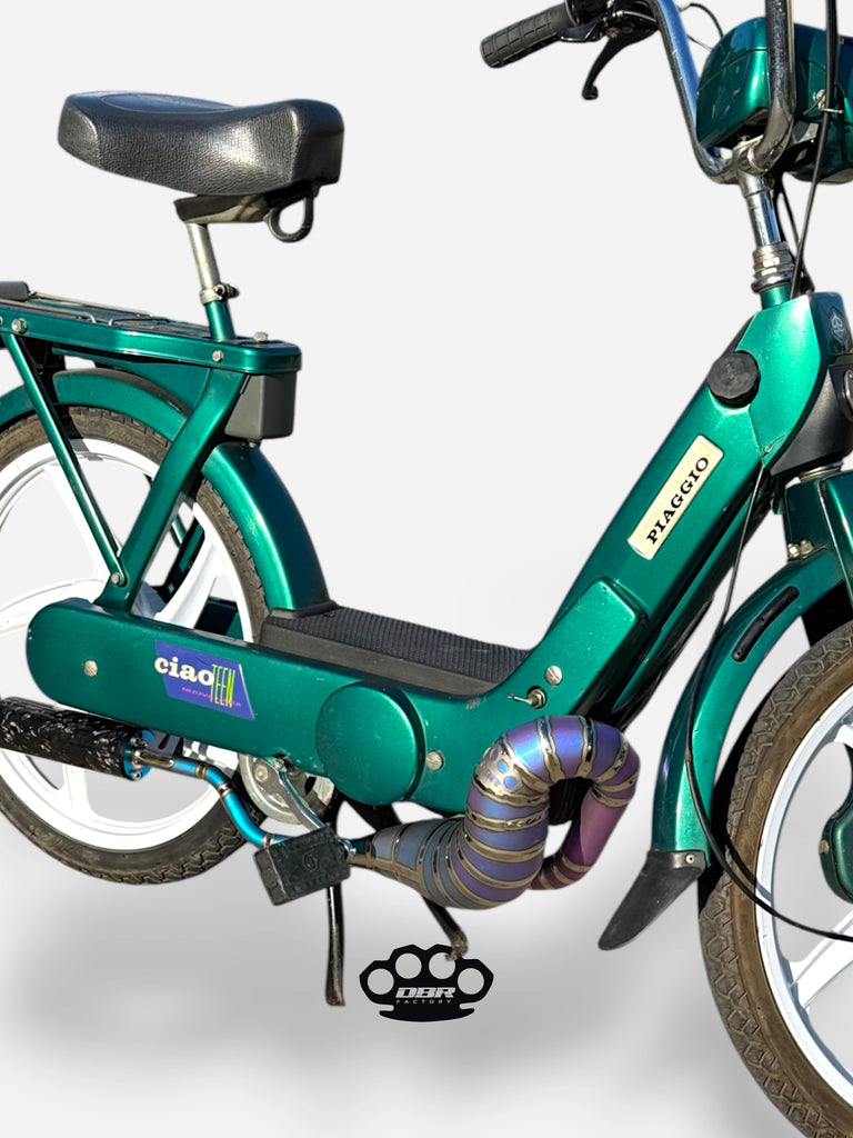 DBR عادم تيتانيوم Wyvern متعدد الألوان - Vespa و Gilera