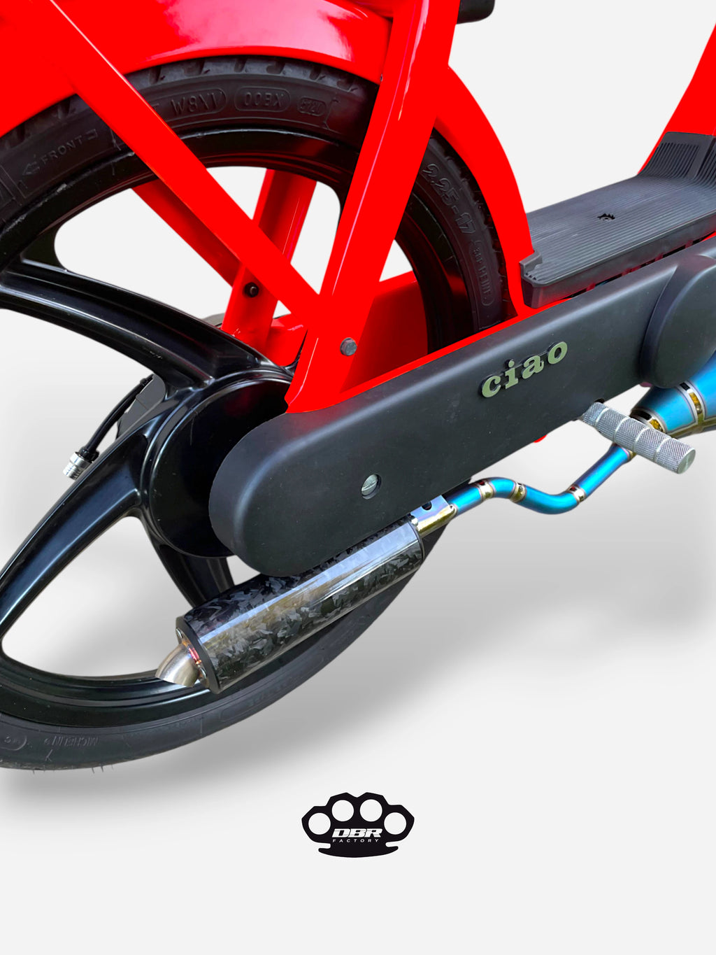 عادم DBR وايفرن تيتانيوم متعدد الألوان