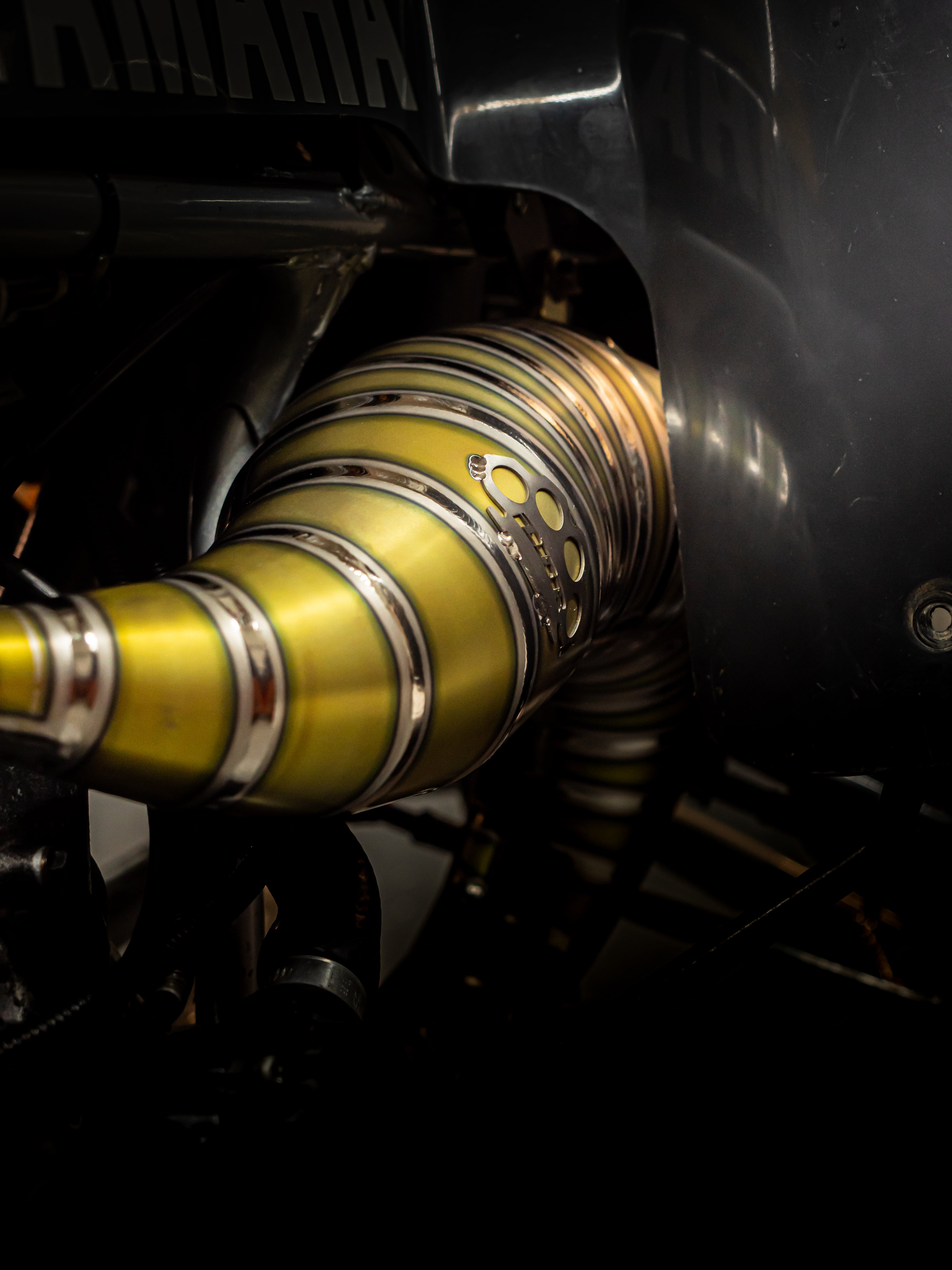 DBR عادم كامل من التيتانيوم لياماها بانشي 350 سي سي ATV 1988–2009