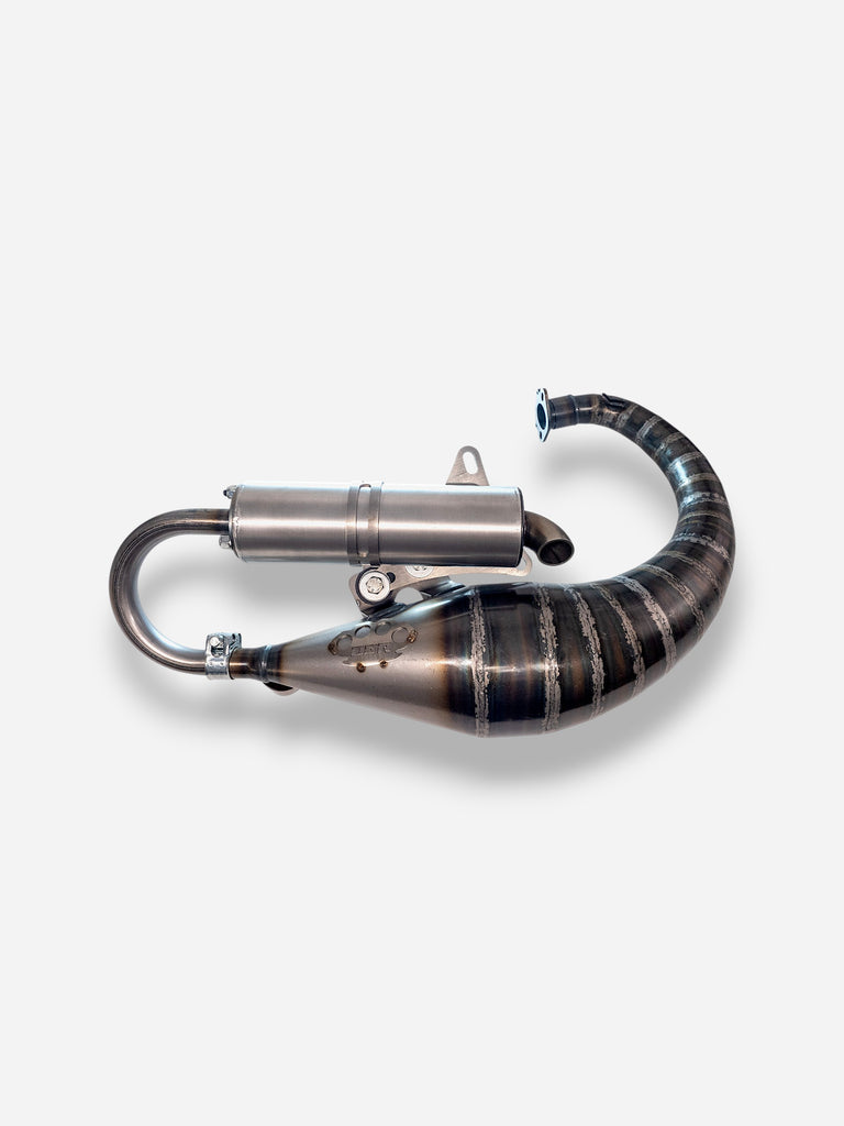 Marmitta DBR Minarelli Verticale Trofeo - MBK Booster Spirit, Next Generation e Stunt - Yamaha Zuma e Slider - DBR Factory