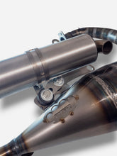 Upload the image to the Gallery viewer, Marmitta DBR Minarelli Verticale Trofeo - MBK Booster Spirit, Next Generation e Stunt - Yamaha Zuma e Slider - DBR Factory