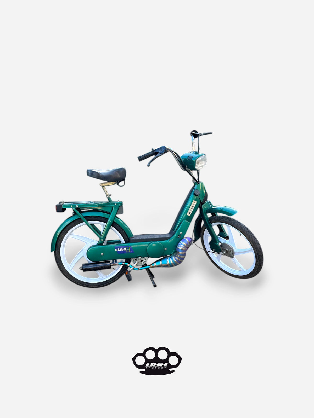 DBR Marmitta Titanio Wyvern - Piaggio Ciao e Bravo (Slitta Originale) - Vista 5