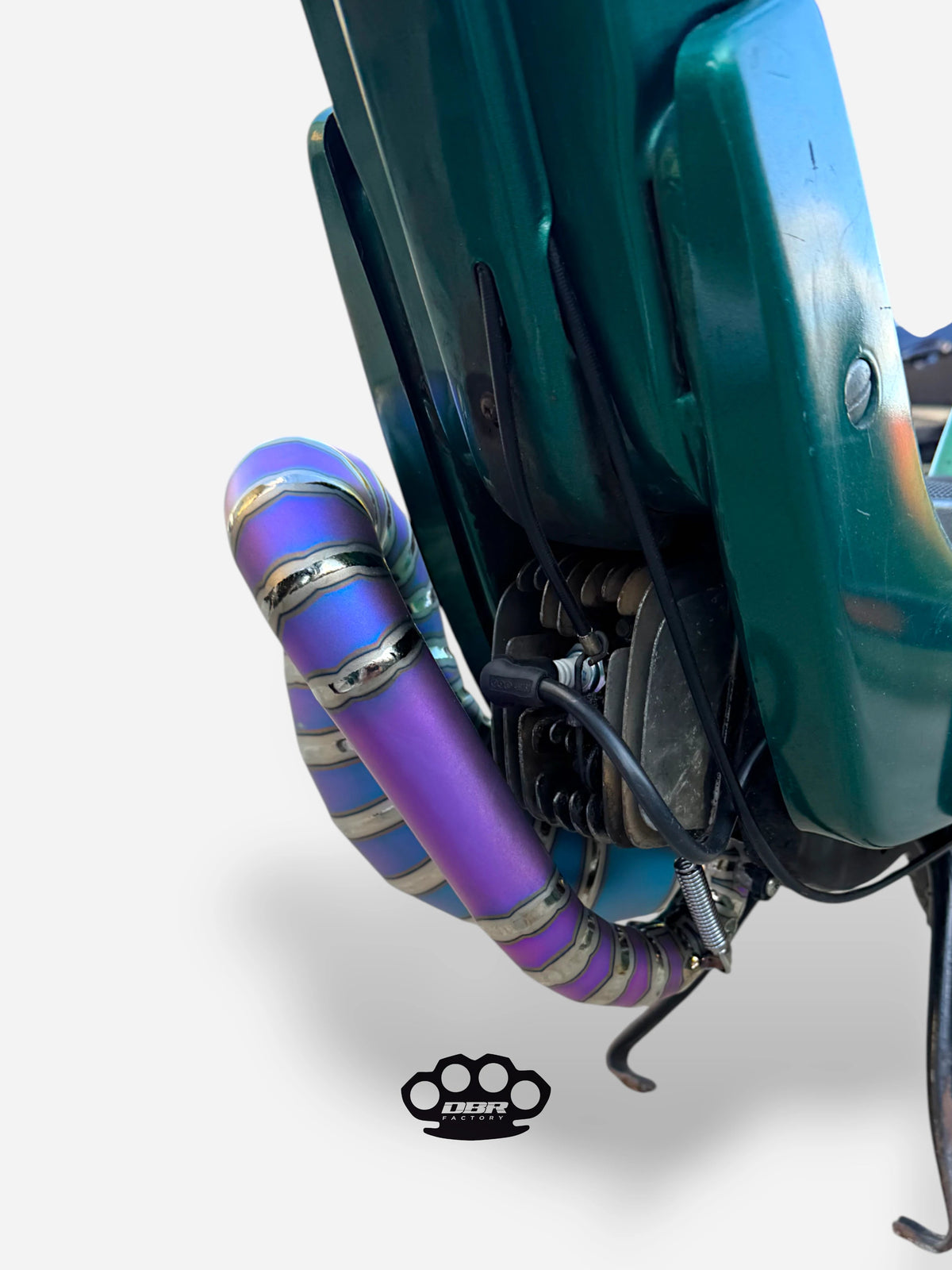 DBR Marmitta Titanio Wyvern - Piaggio Ciao e Bravo (Slitta Originale) - Vista 11