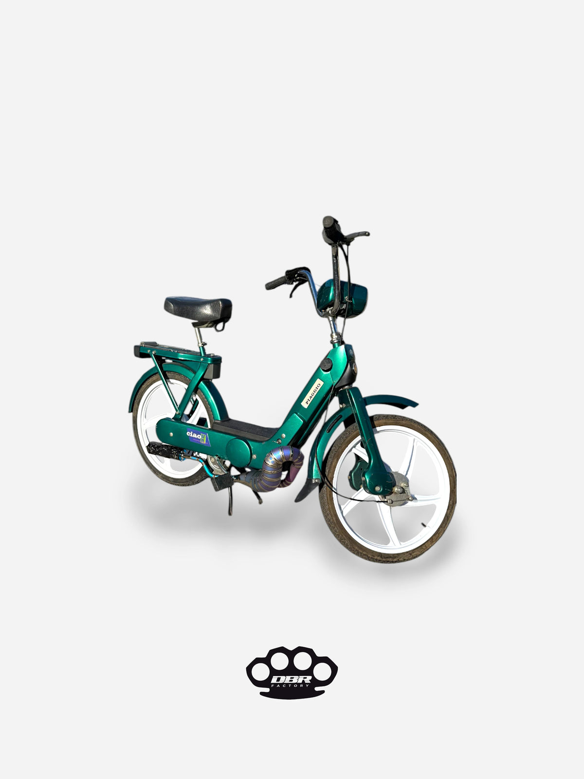 DBR Marmitta Titanio Wyvern - Piaggio Ciao e Bravo (Slitta Originale) - Vista 26