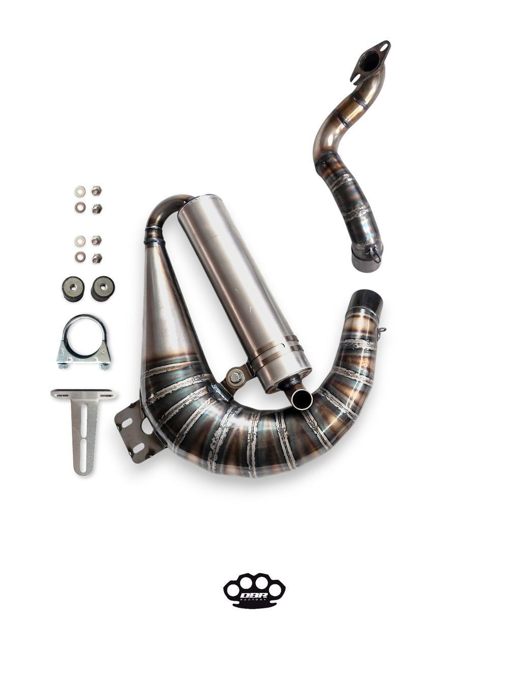 DBR Vespa Unisex Curly Exhaust