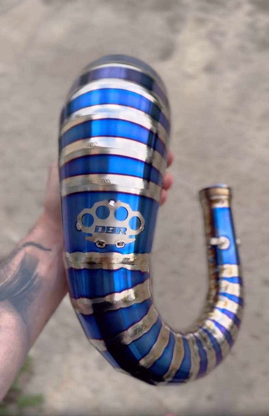 عادم DBR أوف-رود 125/150 سم³ تيتانيوم عالي - بطن