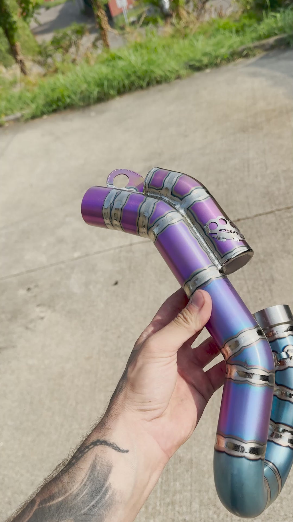 DBR 4T Titanium Exhaust Manifold - KTM, Husqvarna and Gas Gas