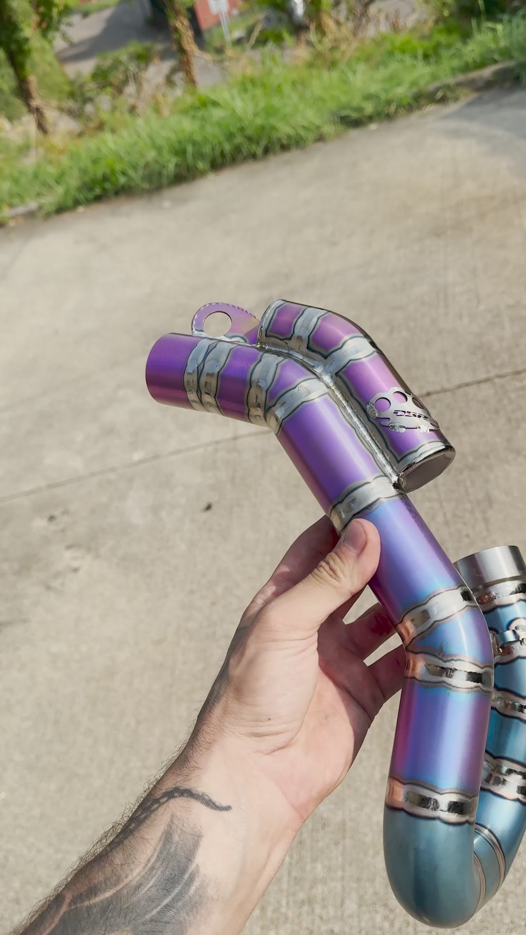 DBR 4T Titanium Exhaust Manifold - KTM, Husqvarna and Gas Gas